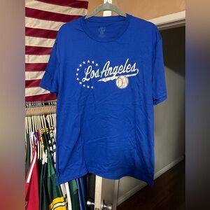 Dodger Blue Los Angeles Graphic T-Shirt